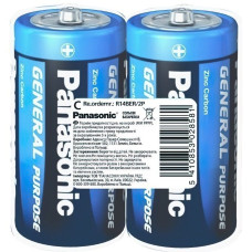 Battery Panasonic R14BER/2P GENERAL PURPOSE carbon-zinc C(R14) film, 2 pcs.