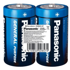 Battery Panasonic R20BER/2P GENERAL PURPOSE carbon-zinc D(R20) film, 2 pcs.