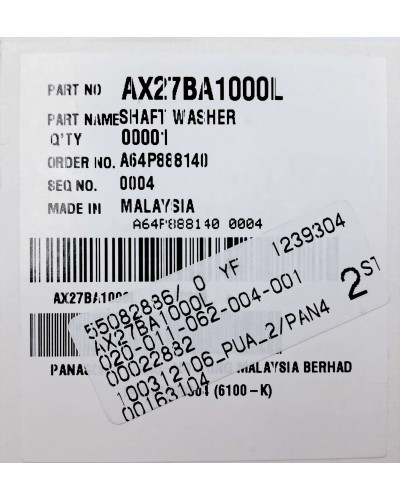 Washer for juicer Panasonic AX27BA1000L