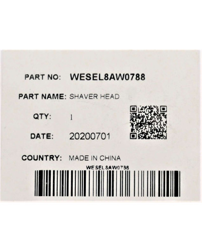 Часть корпуса (головка) к эпилятору Panasonic WESEL8AW0788