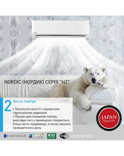 Кондиционер Panasonic Nordic Deluxe CS-HZ35XKE/CU-HZ35XKE