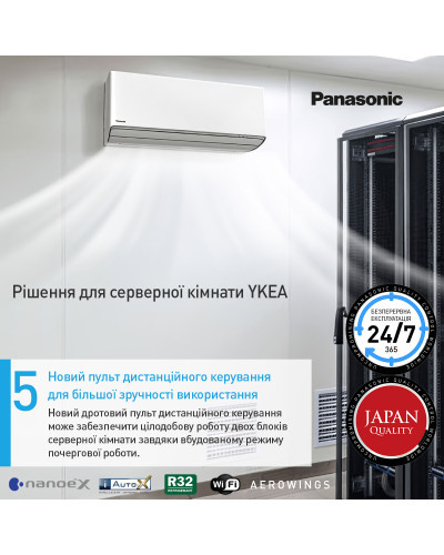 Кондиционер Deluxe Professional for Server Room Panasonic CS-Z25YKEA/CU-Z25YKEA