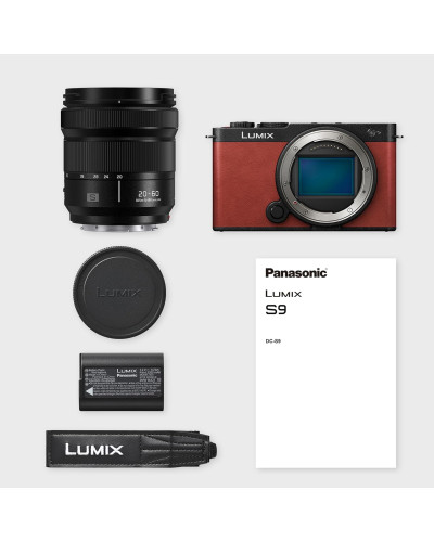 Цифрова фотокамера Panasonic Lumix S DC-S9KE-R Kit S-R2060E f/3.5-5.6 Crimson Red