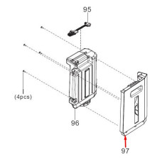 Фронтальная панель бака к очистителю воздуха Panasonic FFE05031401S