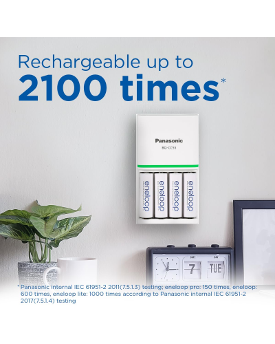 Panasonic Eneloop BK-3MCDE/2CP NI-MH Battery AA 2000 mAh, 2 pcs. Panasonic Eneloop BK-3MCDE/2CP NI-MH Battery AA 2000 mAh, 2 pcs.