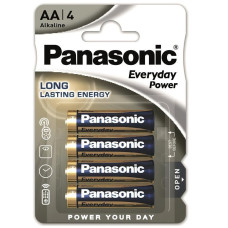 Battery Panasonic LR6REE/4BP EVERYDAY POWER alkaline AA blister, 4 pcs.