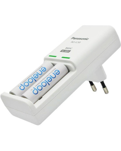 Зарядное устройство Panasonic K-KJ50MCD20E Compact Charger+ Аккумулятор Eneloop NI-MH AA 2000 мАч, 2 шт.