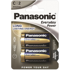 Battery Panasonic LR14REE/2BR EVERYDAY POWER alkaline C(LR14) blister, 2 pcs.
