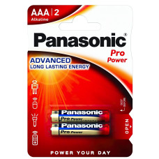 Battery Panasonic LR03XEG/2BP PRO POWER alkaline AAA blister, 2 pcs.
