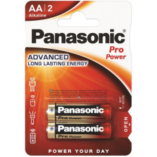 Battery Panasonic LR6XEG/2BP PRO POWER alkaline AA blister, 2 pcs.