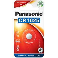 Батарейка Panasonic CR-1025EL/1B литиевая CR1025 блистер, 1 шт.