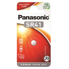 Battery Panasonic SR-41EL/1B silver-zinc SR41(392, V392, D392) blister, 1 pcs.