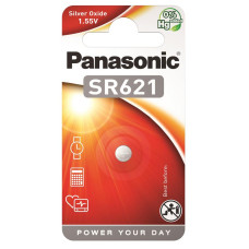 Батарейка Panasonic SR-621EL/1B серебро-цинковая SR621(364, V364, D364) блистер, 1 шт.