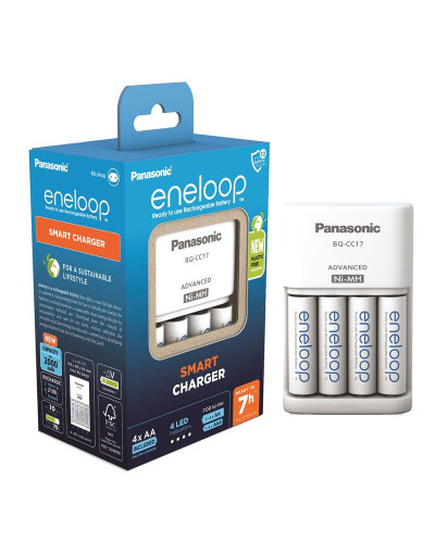 Зарядное устройство Panasonic K-KJ17MCD40E Advanced Charger+ Аккумулятор Eneloop NI-MH AA 2000 мАч, 4 шт.
