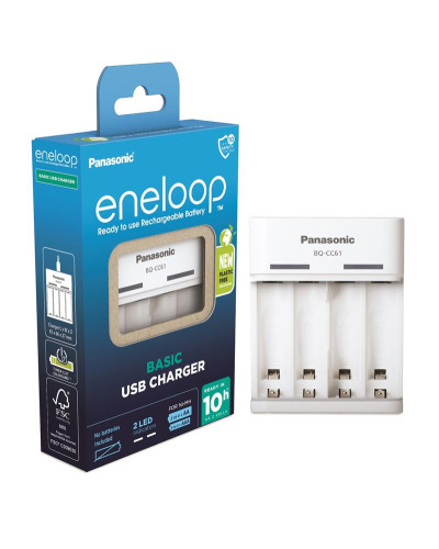 Зарядное устройство Panasonic BQ-CC61USB Basic USB Charger, для АА/ААА аккумуляторов