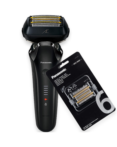 Электробритва Panasonic ES-LS6A-K820-AS в комплекте с дополнительной сменной сеточкой для электробритв Panasonic WES9600Y1361