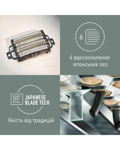 Электробритва Panasonic ES-LS6A-K820-AS в комплекте с дополнительной сменной сеточкой для электробритв Panasonic WES9600Y1361