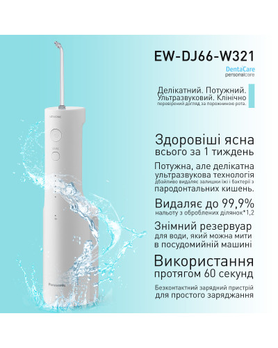 Іригатор Panasonic EW-DJ66-W321 з 2 насадками OPENBOX