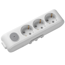 Panasonic X-tendia 3-socket socket, with grounding, switch and protective shutters WLTA04302GR-UA1