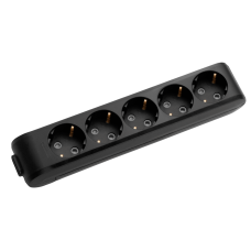 Panasonic X-tendia grounding plug, 5 sockets, with protective shutters WLTB04502BL-UA1