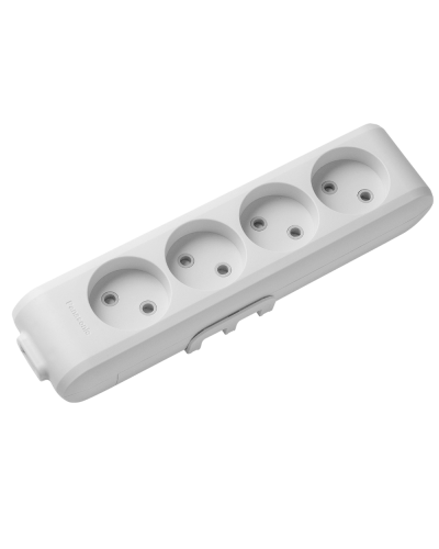 Колодка Panasonic X-tendia 4 гнізда, із захисними шторками WLTB02402GR-UA1