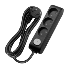 Panasonic X-tendia 3-Outlet Power Strip with Safety Shutters 5 m black (WLTB02352BL-UA1)