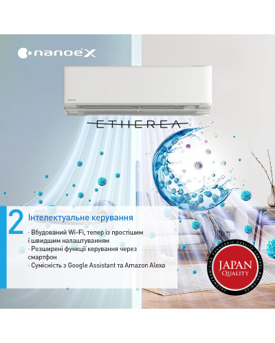 Кондиционер Panasonic Etherea CS-XZ20ZKEW/CU-Z20ZKE Silver