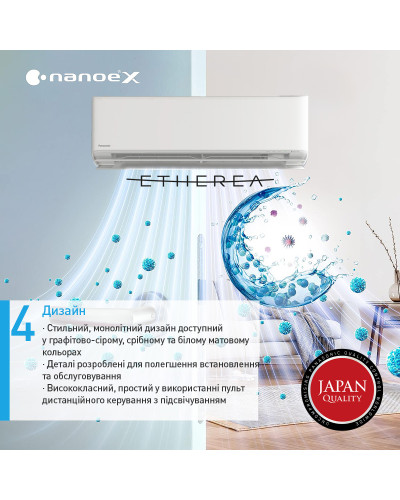 Кондиционер Panasonic Etherea CS-XZ35ZKEW/CU-Z35ZKE Silver