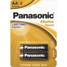 Battery Panasonic LR6REB/2BP ALKALINE POWER alkaline AA blister, 2 pcs.