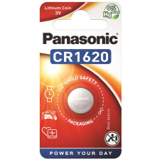 Батарейка Panasonic CR-1620EL/1B литиевая CR1620 блистер, 1 шт.