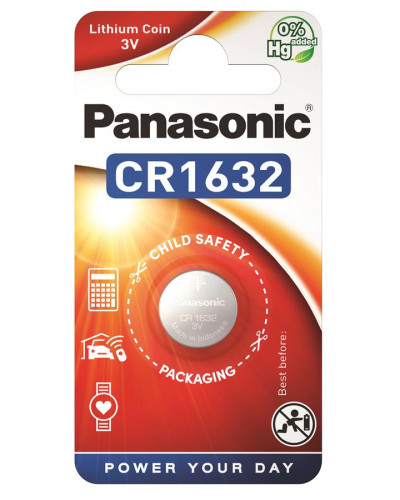 Battery Panasonic CR-1632EL/1B lithium CR1632 blister, 1 pc.