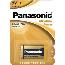 Батарейка Panasonic 6LR61REB/1BP ALKALINE POWER щелочная 6LF22(6LR61, MN1604, MX1604, Крона) блистер, 1 шт.