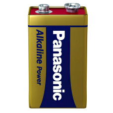 Батарейка Panasonic 6LR61REB/1BP ALKALINE POWER щелочная 6LF22(6LR61, MN1604, MX1604, Крона) блистер, 1 шт.